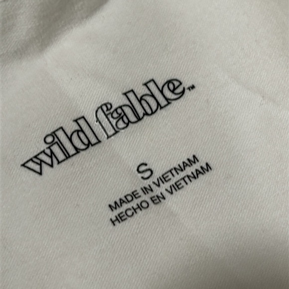 Wild Fable Gray Crop Fitted Short Sleeve Tee - Picture 4 of 5